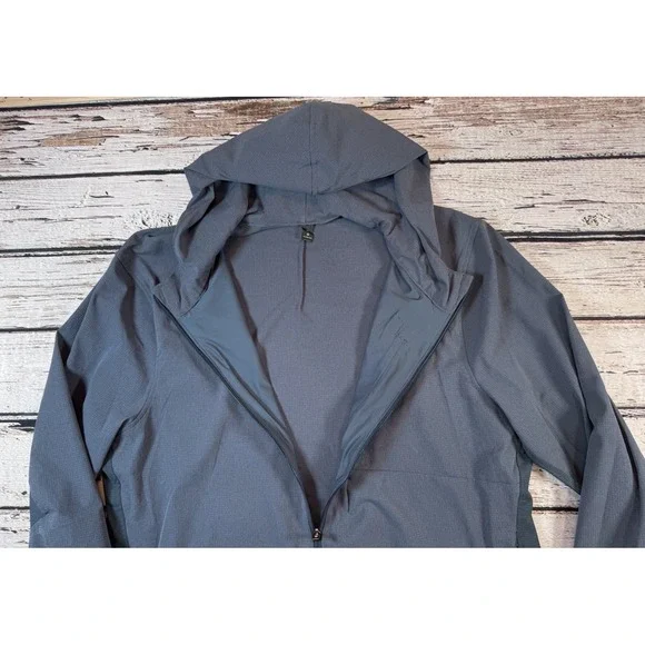 Lululemon Airing Easy Hoodie Jacket Mens‎ XL Breathable Blue Pockets Zip LM4749S - Picture 8 of 13